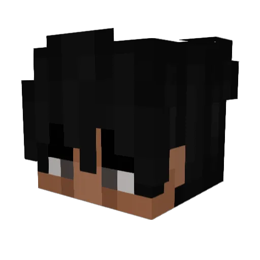 _85ms Minecraft avatar head, 3D render