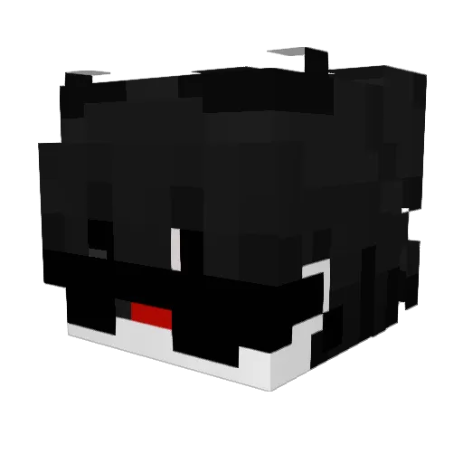 _8TX Minecraft avatar head, 3D render