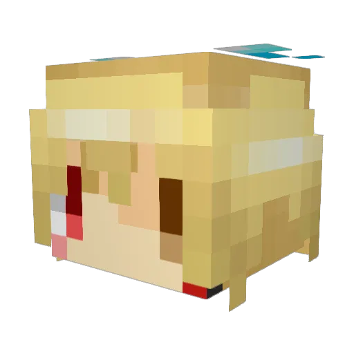 _991Alt21 Minecraft avatar head, 3D render