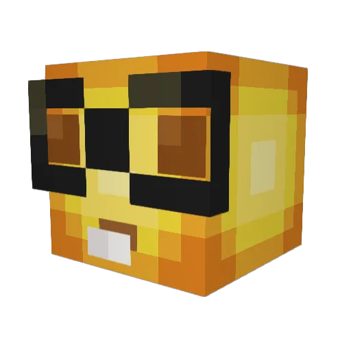 _ABIM_ Minecraft avatar head, 3D render