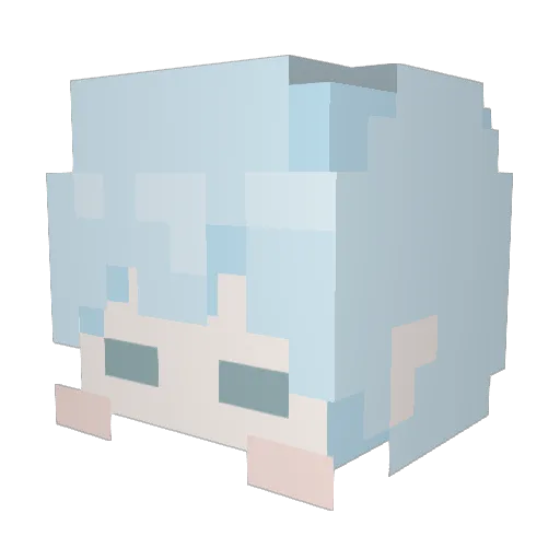 _ABOB Minecraft avatar head, 3D render