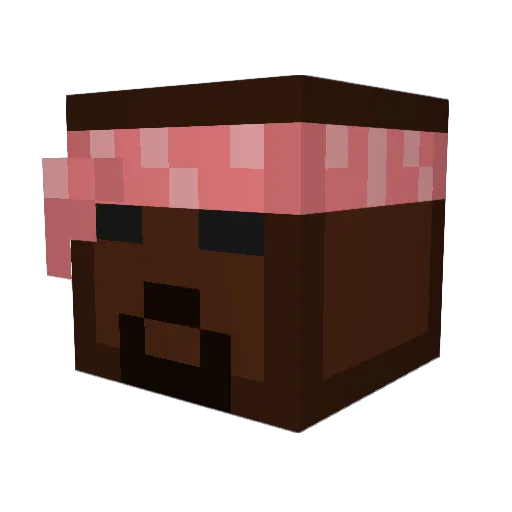 _ADAMS78 Minecraft avatar head, 3D render