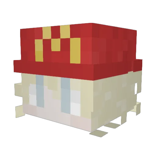 _AJT Minecraft avatar head, 3D render