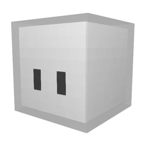 _ALEJO_0 Minecraft avatar head, 3D render