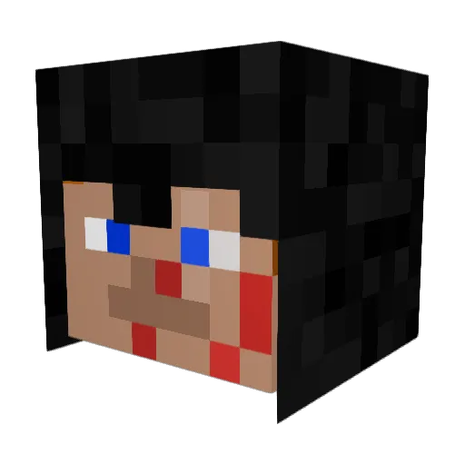 _ALERIV_ Minecraft avatar head, 3D render