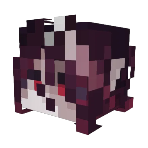 _ALUC4RD Minecraft avatar head, 3D render