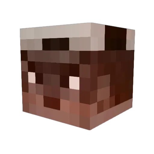 _APC_ Minecraft avatar head, 3D render