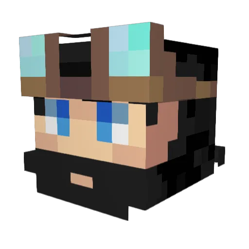 _ARKENA_ Minecraft avatar head, 3D render