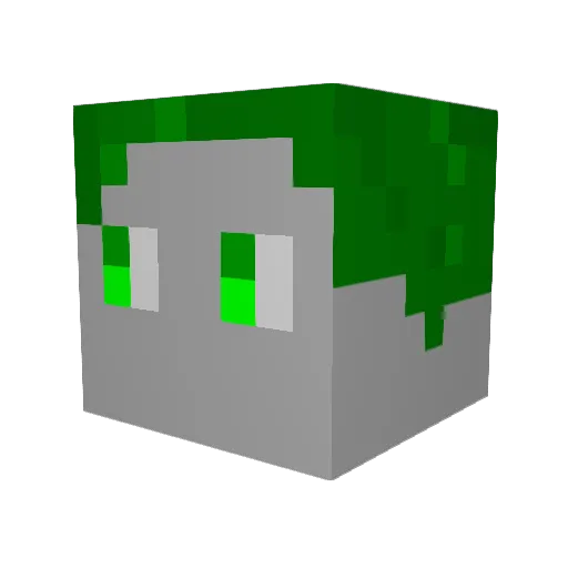 _ATON_ Minecraft avatar head, 3D render