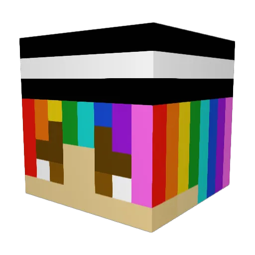 _AVGVSTVS_CAESAR Minecraft avatar head, 3D render