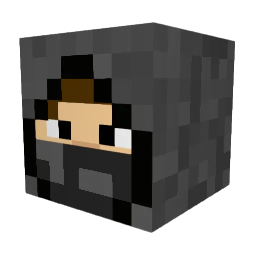 _AZAZIN_ Minecraft avatar head, 3D render