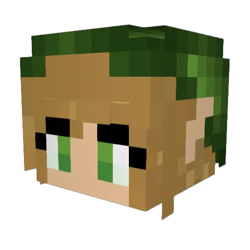 _A_Comunista_ Minecraft avatar head, 3D render