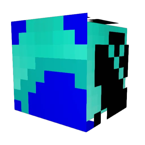 _A_K_C_ Minecraft avatar head, 3D render