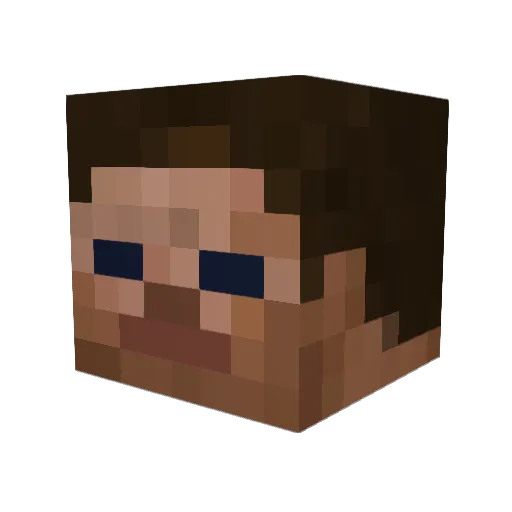 _A_M__ Minecraft avatar head, 3D render