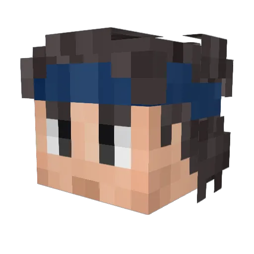_Aaaaahhh Minecraft avatar head, 3D render