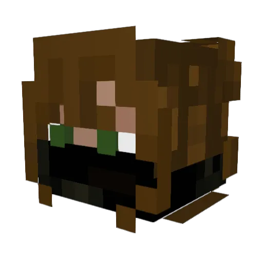 _Abbles_ Minecraft avatar head, 3D render