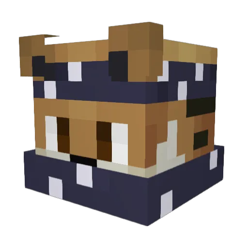 _AboBandar_ Minecraft avatar head, 3D render
