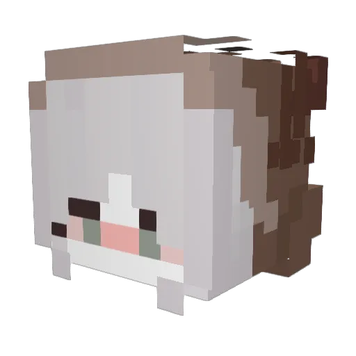 _Abrikos9l_ Minecraft avatar head, 3D render