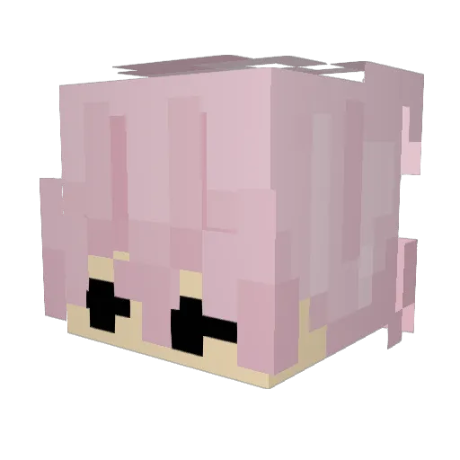 _Abstrax Minecraft avatar head, 3D render