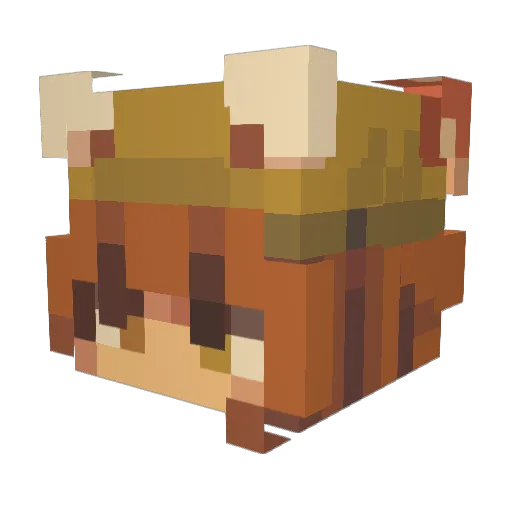 _Abv_ Minecraft avatar head, 3D render