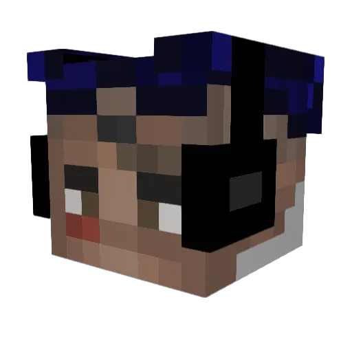_Abysse_ Minecraft avatar head, 3D render