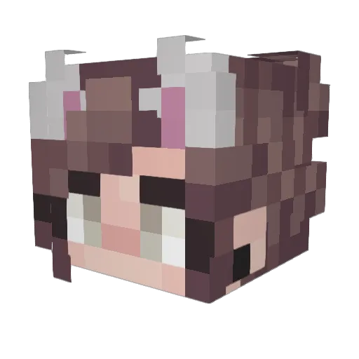 _Abyuss_ Minecraft avatar head, 3D render