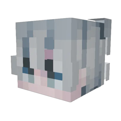 _Acex__ Minecraft avatar head, 3D render