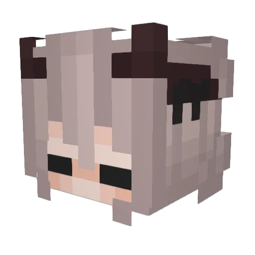_Ada Minecraft avatar head, 3D render