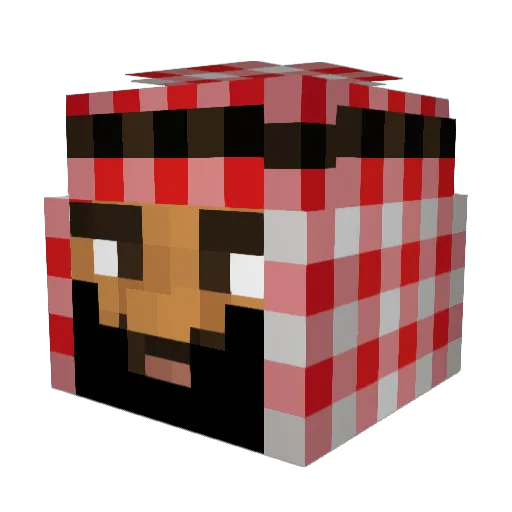 _Adamm__ Minecraft avatar head, 3D render