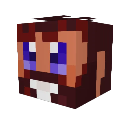 _Adge_ Minecraft avatar head, 3D render