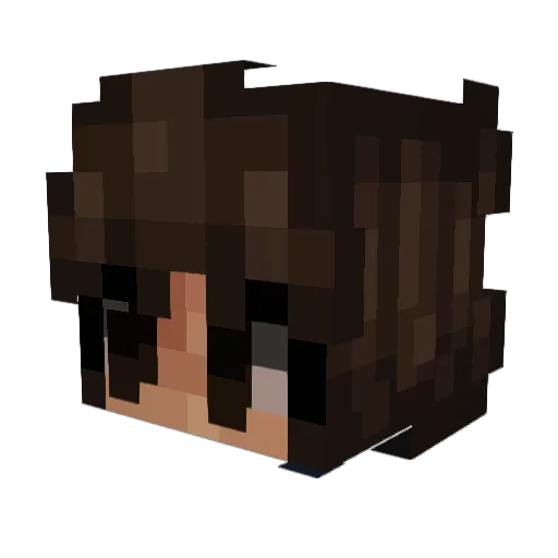 _Aerdna Minecraft avatar head, 3D render
