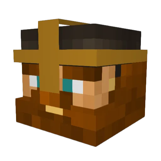 _Aero Minecraft avatar head, 3D render