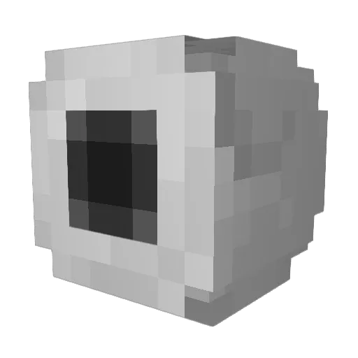 _Agerron Minecraft avatar head, 3D render