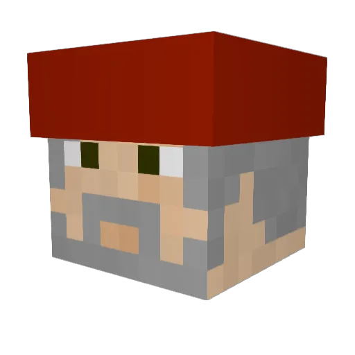 _AhmetEren_ Minecraft avatar head, 3D render