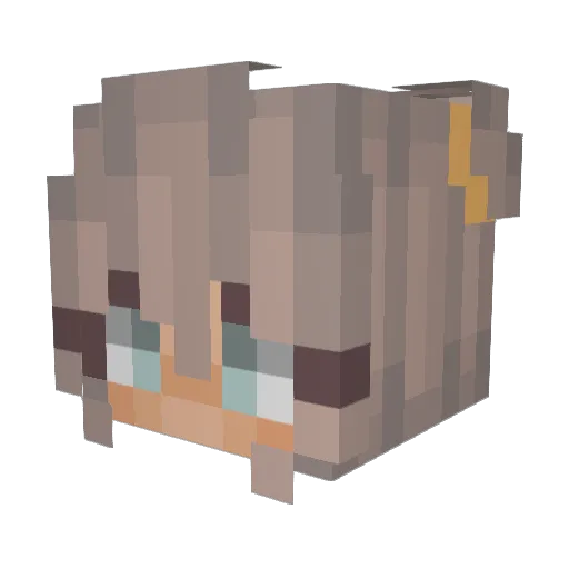 _AimeeBean_ Minecraft avatar head, 3D render