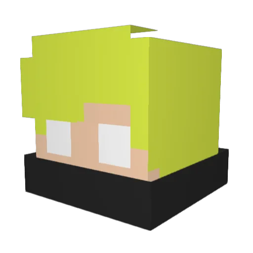 _Ainns_ Minecraft avatar head, 3D render