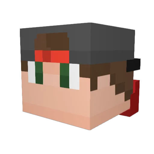 _AirLoaf_ Minecraft avatar head, 3D render