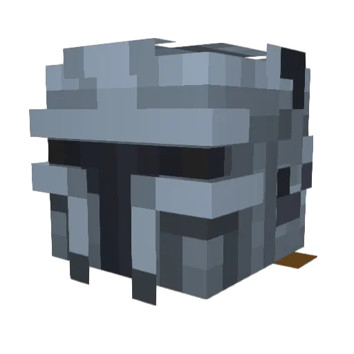 _Airtron_ Minecraft avatar head, 3D render