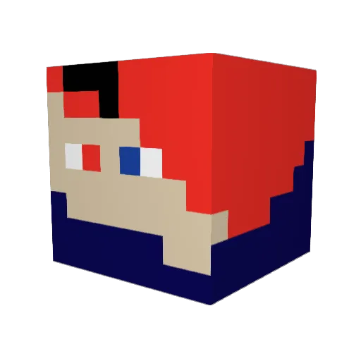 _Akiller_ Minecraft avatar head, 3D render