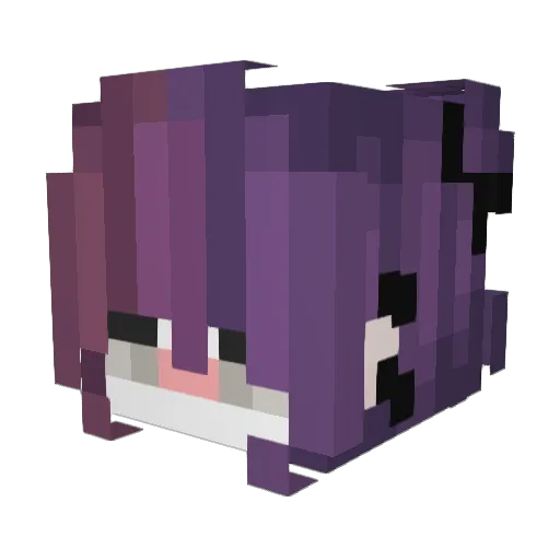 _AkiraChan_ Minecraft avatar head, 3D render