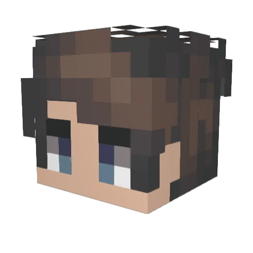 _Alc0r_ Minecraft avatar head, 3D render