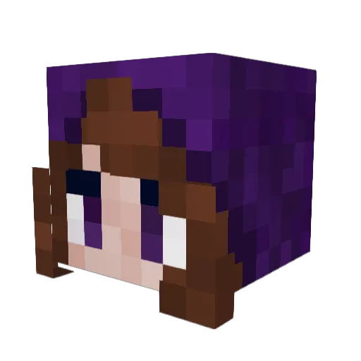_Aleene_ Minecraft avatar head, 3D render