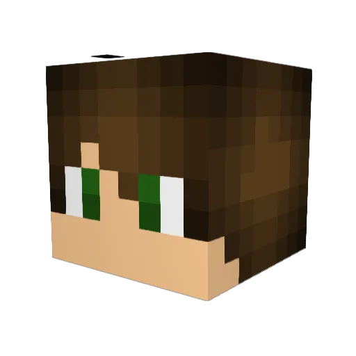 _Aleksandr_ Minecraft avatar head, 3D render