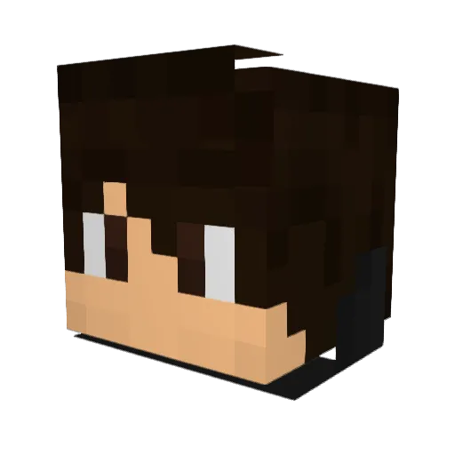 _AlexMerser_ Minecraft avatar head, 3D render