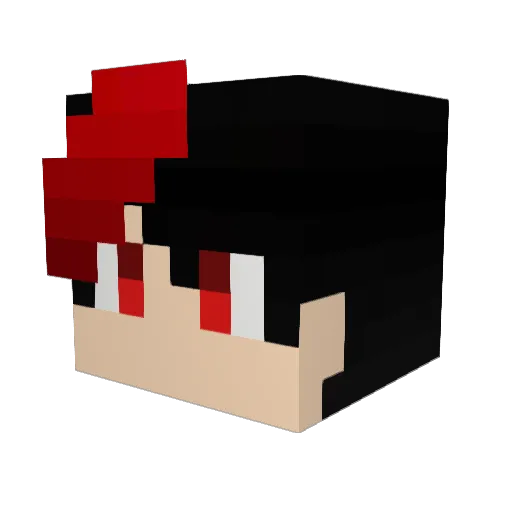 _Ali_Minator_ Minecraft avatar head, 3D render