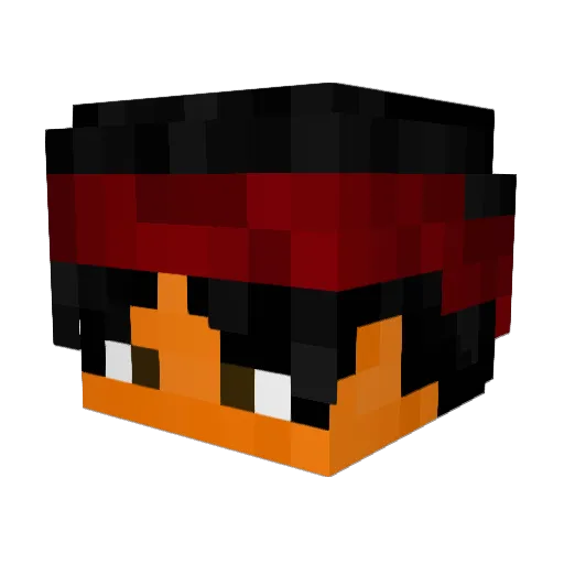 _Aliby_ Minecraft avatar head, 3D render