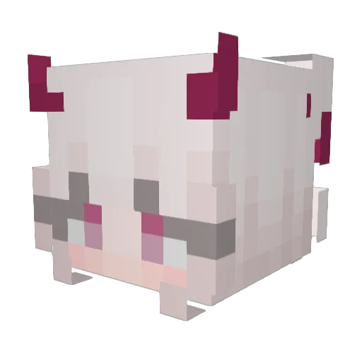 _Alic3_ Minecraft avatar head, 3D render
