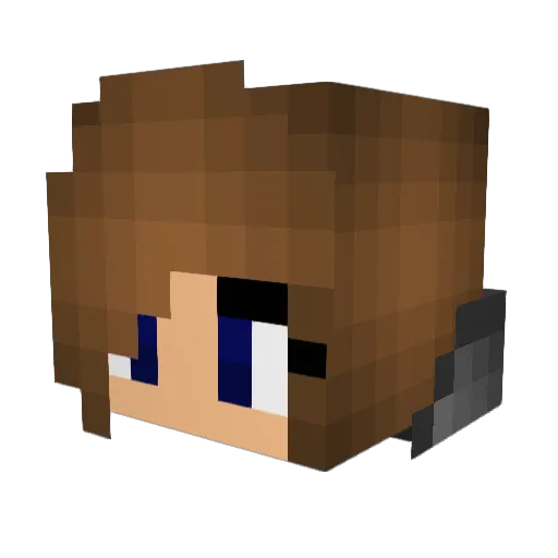 _Alice_v Minecraft avatar head, 3D render