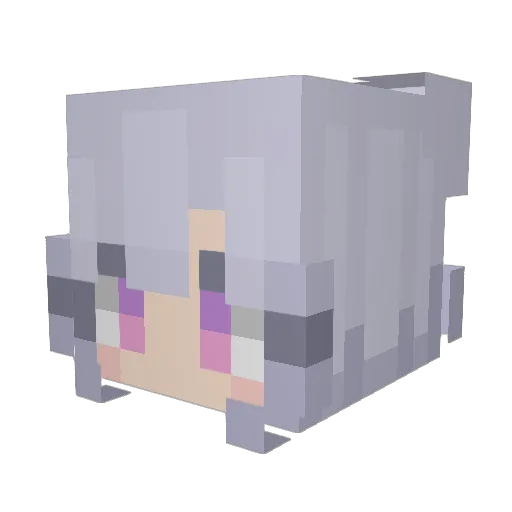 _Alisson_ Minecraft avatar head, 3D render