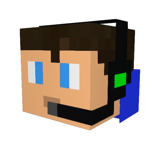 _Alixo_ Minecraft avatar head, 3D render